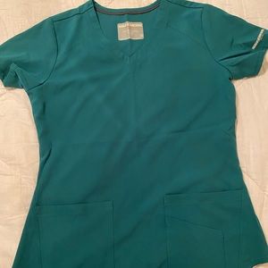 Hunter green sketchers scrub top